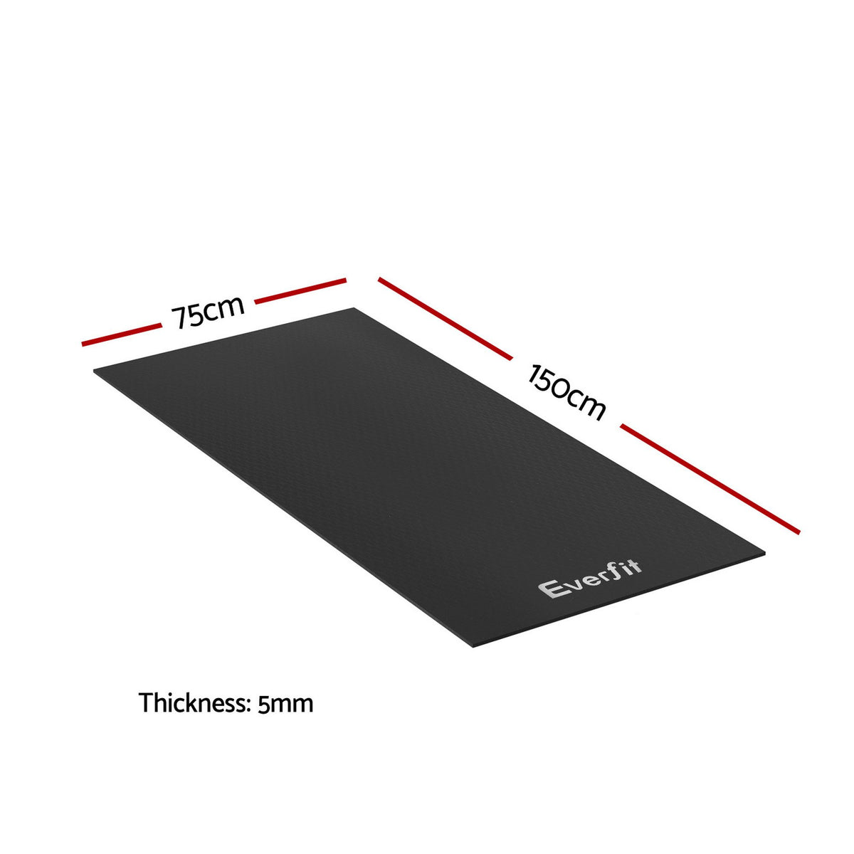 Everfit Exercise Equipment Mat Treadmill Floor Rug Home Gym Fitness Yoga 1.5M-Sports &amp; Fitness > Exercise, Gym &amp; Fitness > Gym Mats-PEROZ Accessories