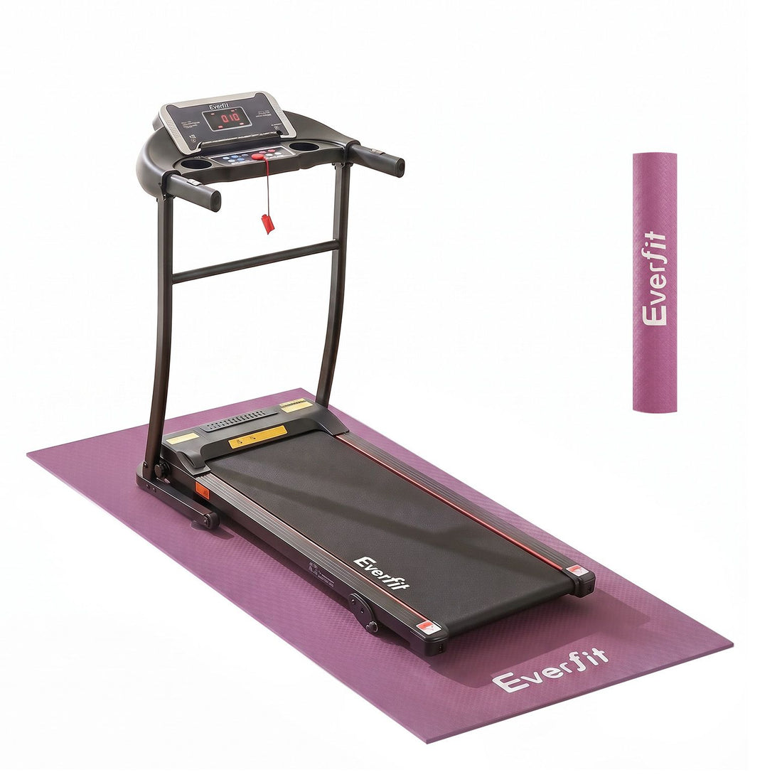 Everfit Exercise Equipment Mat 1.8M Treadmill Floor Rug Home Gym Fitness Purple-Sports &amp; Fitness > Exercise, Gym &amp; Fitness > Gym Mats-PEROZ Accessories