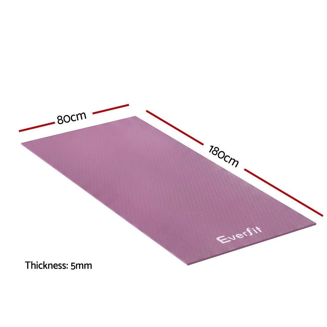 Everfit Exercise Equipment Mat 1.8M Treadmill Floor Rug Home Gym Fitness Purple-Sports &amp; Fitness > Exercise, Gym &amp; Fitness > Gym Mats-PEROZ Accessories