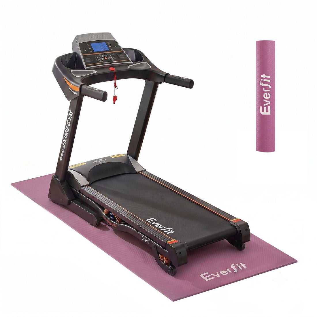 Everfit Exercise Equipment Mat 2M Treadmill Floor Rug Home Gym Fitness Purple-Sports &amp; Fitness > Exercise, Gym &amp; Fitness > Gym Mats-PEROZ Accessories