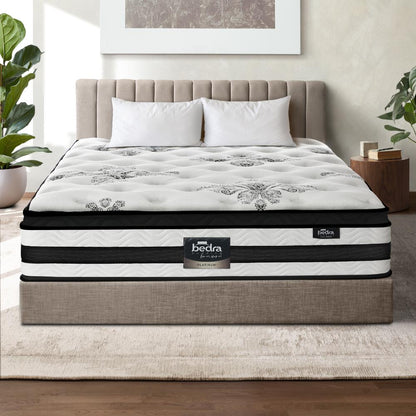 BEDRA BEDDING King Mattress Cool Gel Bed Medium Firm Mattress with Pocket Spring 34cm Thickness-Mattresses-PEROZ Accessories