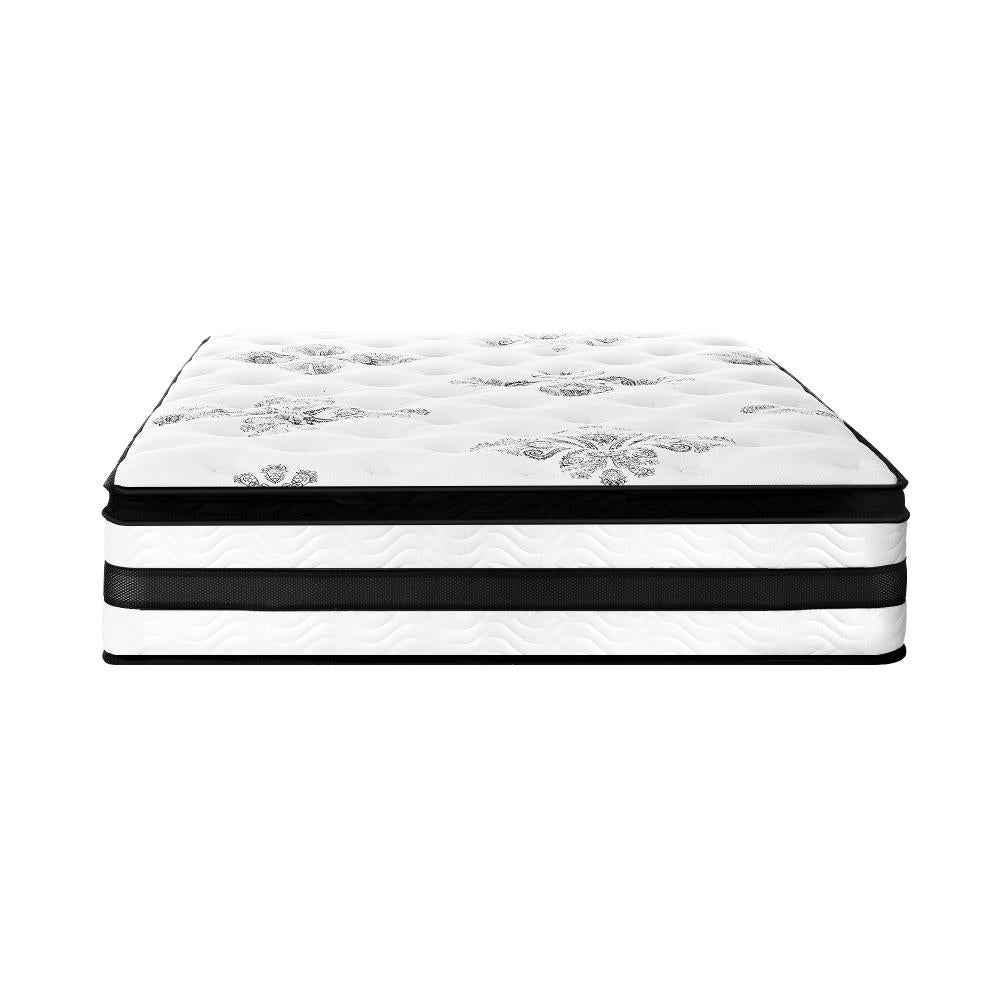 BEDRA BEDDING King Mattress Cool Gel Bed Medium Firm Mattress with Pocket Spring 34cm Thickness-Mattresses-PEROZ Accessories