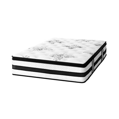 BEDRA BEDDING King Mattress Cool Gel Bed Medium Firm Mattress with Pocket Spring 34cm Thickness-Mattresses-PEROZ Accessories