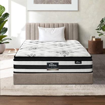 BEDRA BEDDING King Single Mattress Cool Gel Bed Medium Firm Mattress with Pocket Spring 34cm Thickness-Mattresses-PEROZ Accessories