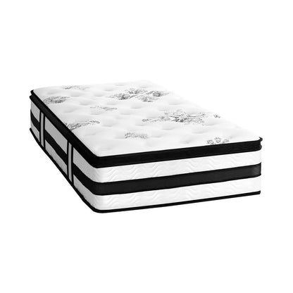 BEDRA BEDDING King Single Mattress Cool Gel Bed Medium Firm Mattress with Pocket Spring 34cm Thickness-Mattresses-PEROZ Accessories