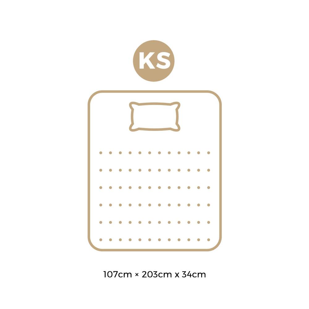 BEDRA BEDDING King Single Mattress Cool Gel Bed Medium Firm Mattress with Pocket Spring 34cm Thickness-Mattresses-PEROZ Accessories