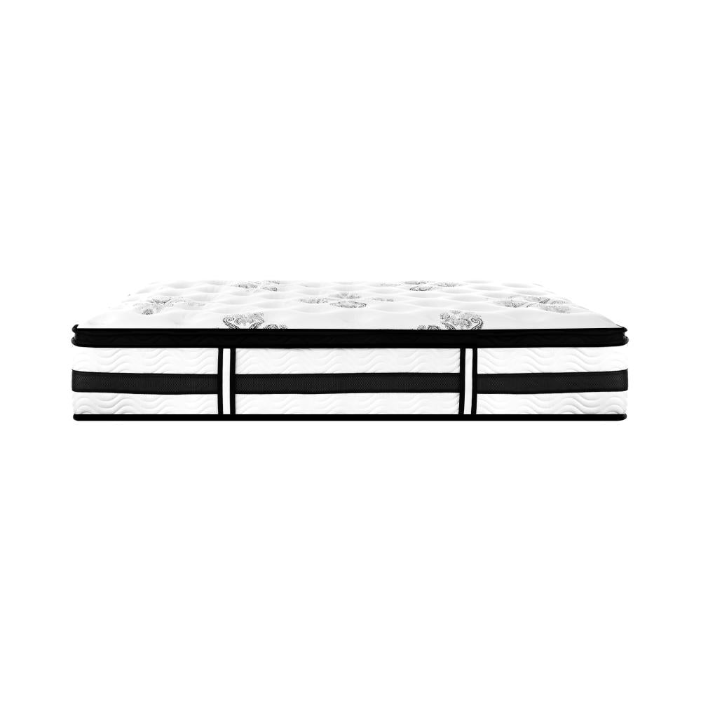 BEDRA BEDDING King Single Mattress Cool Gel Bed Medium Firm Mattress with Pocket Spring 34cm Thickness-Mattresses-PEROZ Accessories