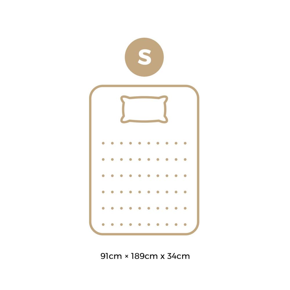 BEDRA BEDDING Single Mattress Cool Gel Bed Medium Firm Mattress with Pocket Spring 34cm Thickness-Mattresses-PEROZ Accessories