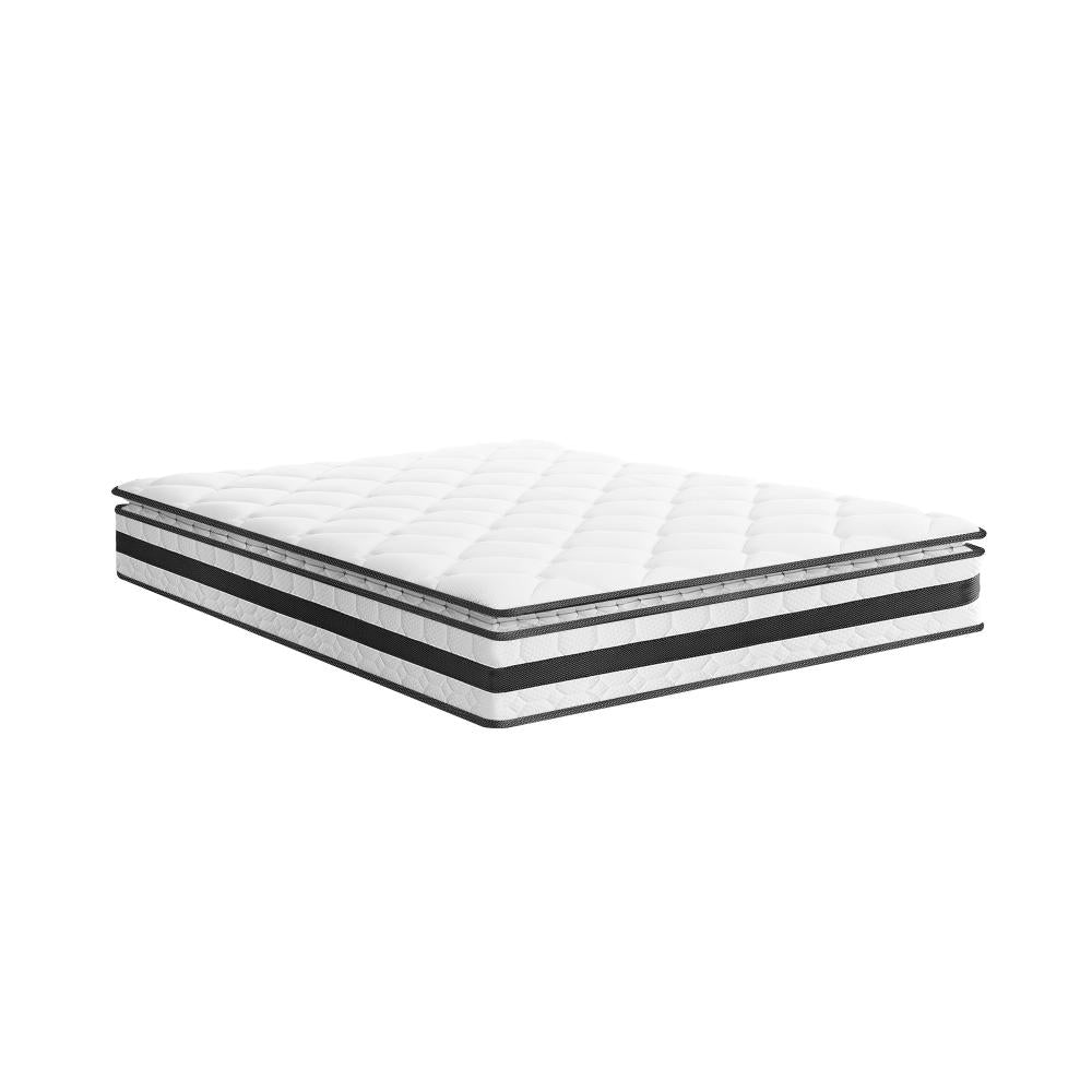 BEDRA BEDDING Double Mattress Pillow Top Cool Gel Foam Bonnell Spring 21cm-Mattresses-PEROZ Accessories