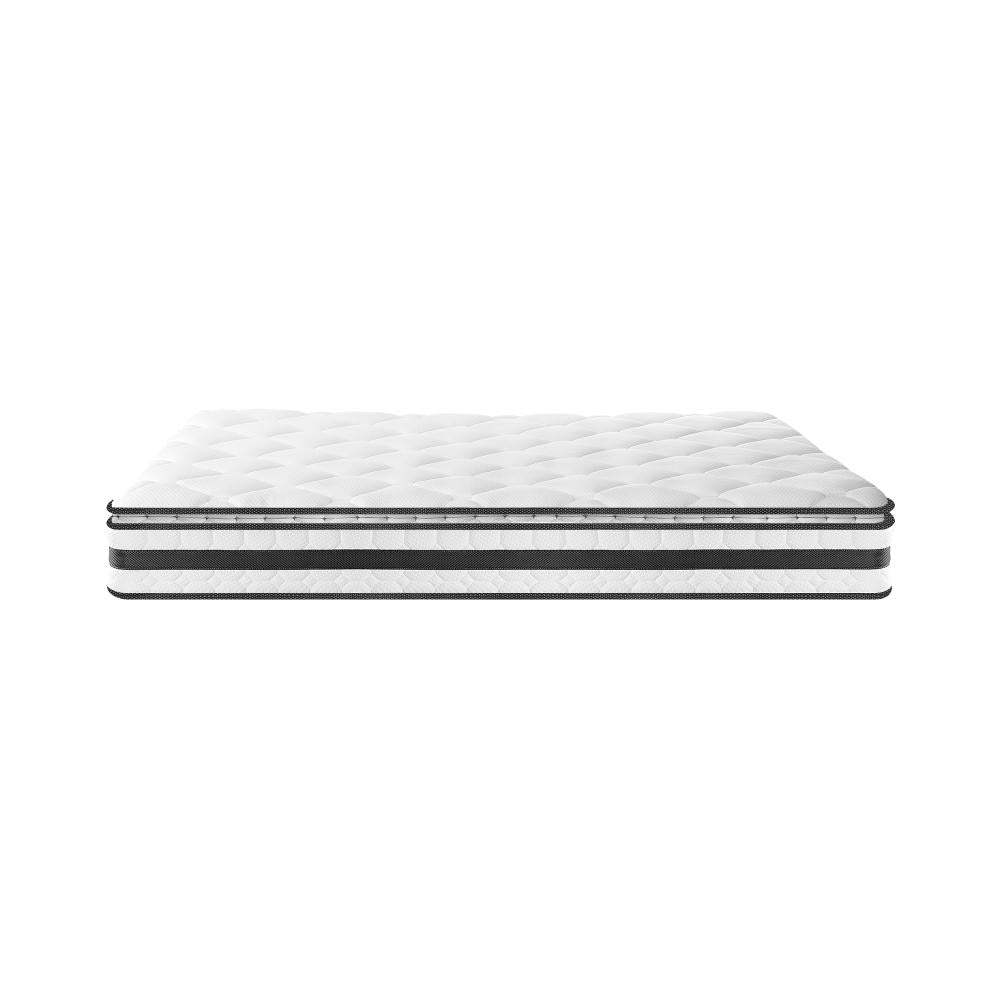 BEDRA BEDDING King Mattress Pillow Top Cool Gel Foam Bonnell Spring 21cm-Mattresses-PEROZ Accessories