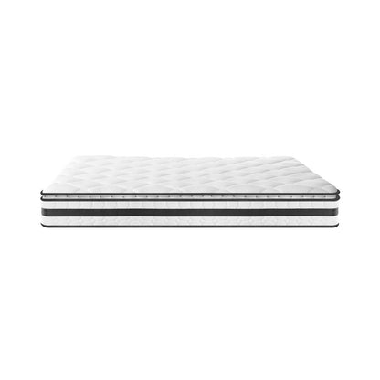 BEDRA BEDDING King Mattress Pillow Top Cool Gel Foam Bonnell Spring 21cm-Mattresses-PEROZ Accessories