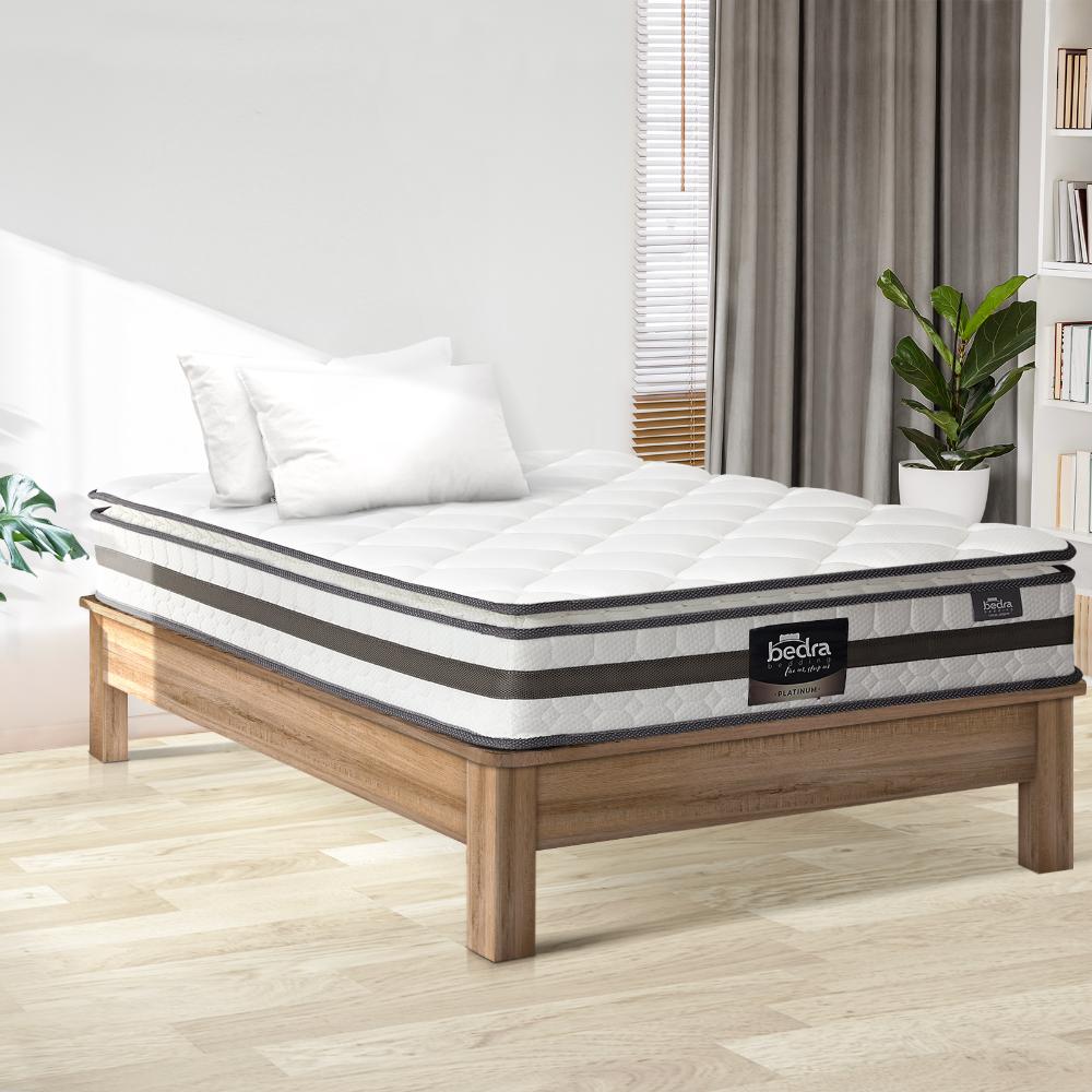 BEDRA BEDDING Single Mattress Pillow Top Cool Gel Foam Bonnell Spring 21cm-Mattresses-PEROZ Accessories