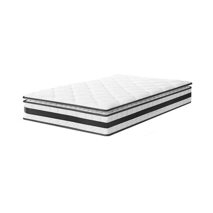 BEDRA BEDDING Single Mattress Pillow Top Cool Gel Foam Bonnell Spring 21cm-Mattresses-PEROZ Accessories