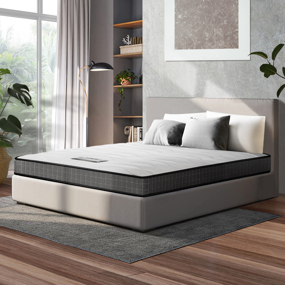 Bedra Double Mattress Tight Top Bonnell Spring Bed Foam Medium Firm 13CM-Mattresses-PEROZ Accessories