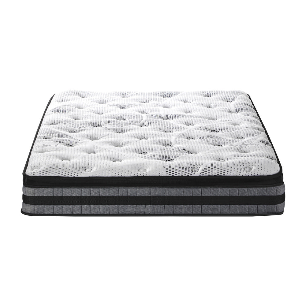 Bedra Double Mattress Cool Gel Foam Bonnell Spring Luxury Pillow Top Bed 22cm-Mattress-PEROZ Accessories