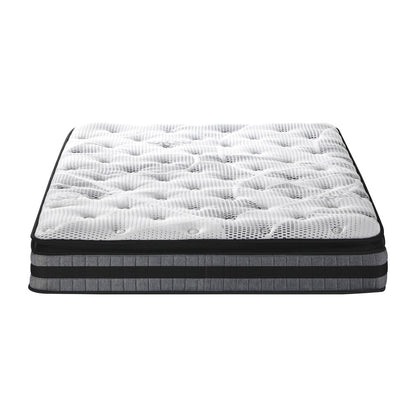 Bedra Double Mattress Cool Gel Foam Bonnell Spring Luxury Pillow Top Bed 22cm-Mattress-PEROZ Accessories