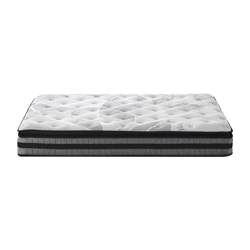 Bedra Queen Mattress Cool Gel Foam Bonnell Spring Luxury Pillow Top Bed 22cm-Mattress-PEROZ Accessories