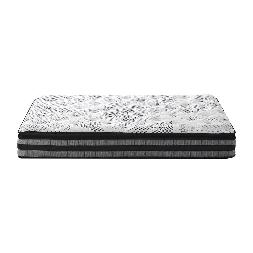 Bedra Single Mattress Cool Gel Foam Bonnell Spring Luxury Pillow Top Bed 22cm-Mattress-PEROZ Accessories