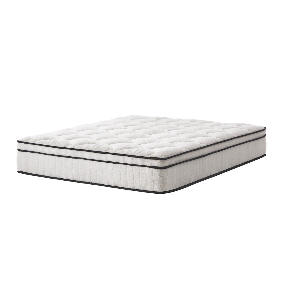 Bedra Boucle Double Mattress Memory Foam Pocket Spring Euro Top-Mattresses-PEROZ Accessories