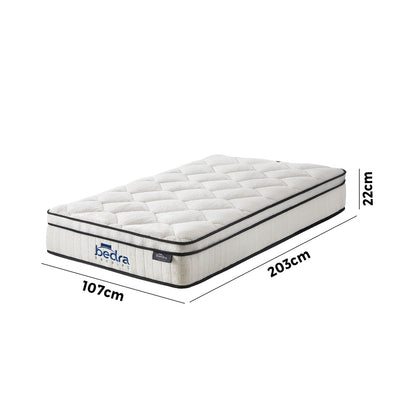 Bedra Boucle King Single Mattress Memory Foam Pocket Spring Euro Top-Mattresses-PEROZ Accessories