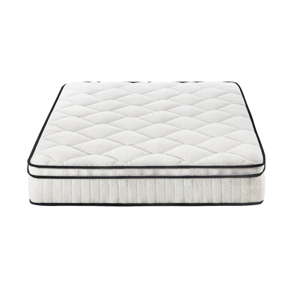 Bedra Boucle Queen Mattress Memory Foam Pocket Spring Euro Top-Mattresses-PEROZ Accessories