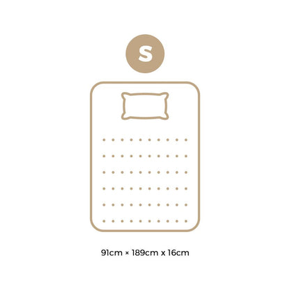 Bedra Single Mattress Boucle Bonnell Spring 16cm-Mattresses-PEROZ Accessories
