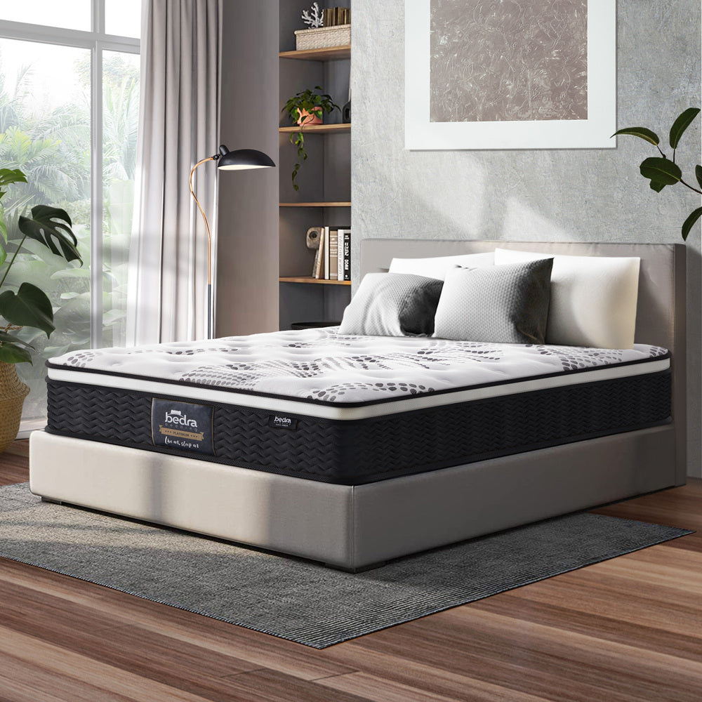 Bedra Double Mattress Cool Gel Foam Euro Top Pocket Spring 22cm-Mattresses-PEROZ Accessories