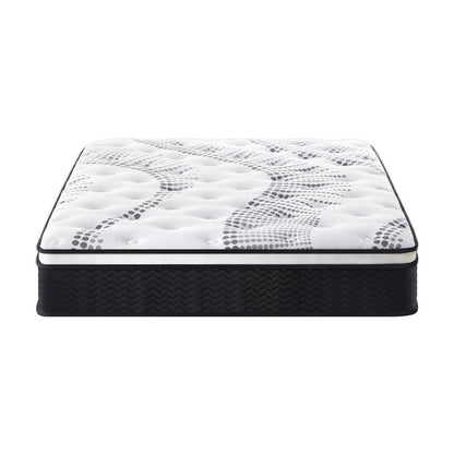 Bedra Double Mattress Cool Gel Foam Euro Top Pocket Spring 22cm-Mattresses-PEROZ Accessories