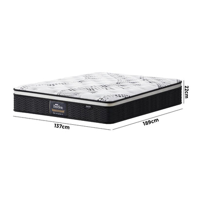 Bedra Double Mattress Cool Gel Foam Euro Top Pocket Spring 22cm-Mattresses-PEROZ Accessories