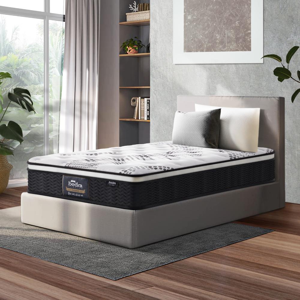 Bedra Single Mattress Cool Gel Foam Euro Top Pocket Spring 22cm-Mattresses-PEROZ Accessories