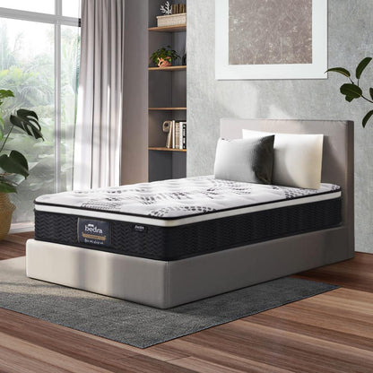 Bedra Single Mattress Cool Gel Foam Euro Top Pocket Spring 22cm-Mattresses-PEROZ Accessories