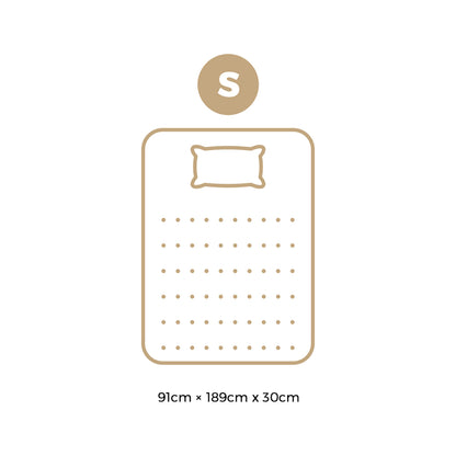Bedra Single Mattress Luxury Foam Pocket Spring 30cm-Mattresses-PEROZ Accessories