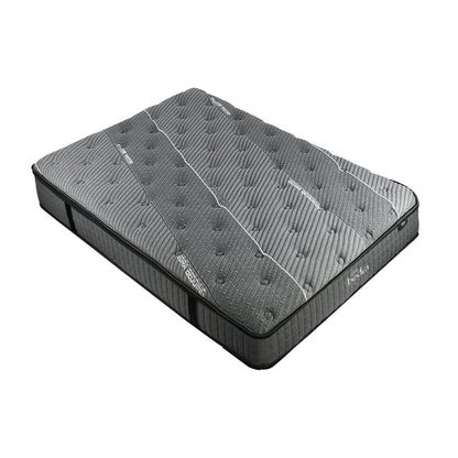 Bedra Double Mattress Breathable Spring Mattress Euro Top Latex Foam 34cm 7 zone-Mattresses-PEROZ Accessories