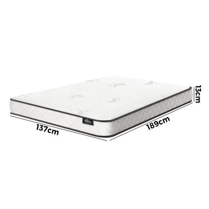 Bedra Double Mattress Tight Top Bonnell Spring Foam 13CM-Mattress-PEROZ Accessories