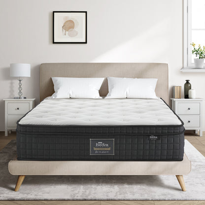 Bedra Double Mattress Cool Gel Foam Pocket Spring 34CM with Pillows-Mattress-PEROZ Accessories