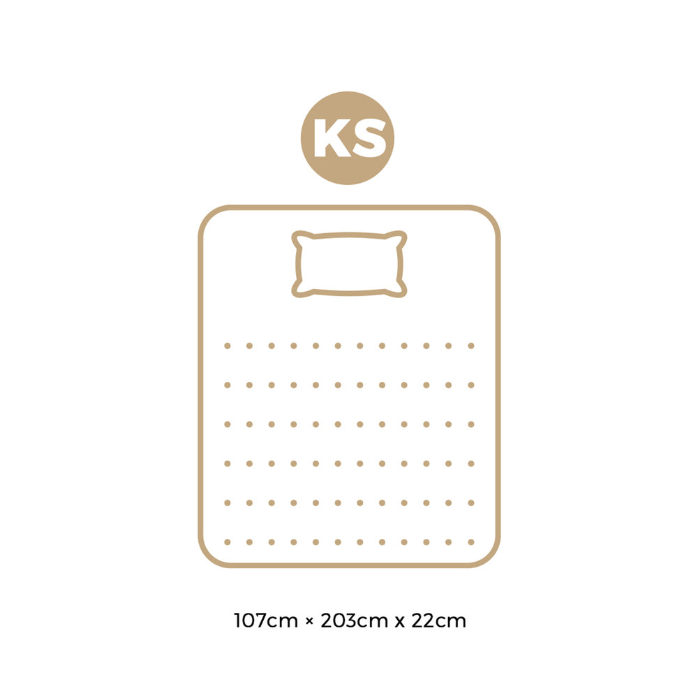 Bedra King Single Mattress 22CM Cool Gel Foam Bonnell Spring with Pillow-Mattress-PEROZ Accessories