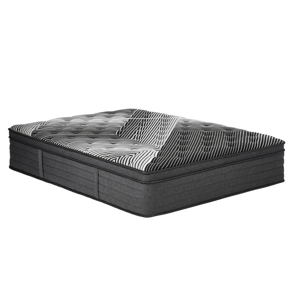 Bedra Double Mattress 9 Zone Pocket Spring Foam Bamboo Euro Top 35cm-Mattress-PEROZ Accessories