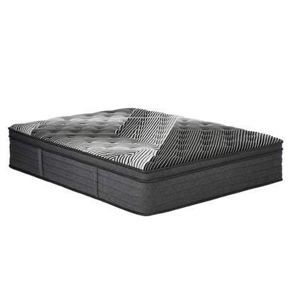 Bedra Queen Mattress 9 Zone Pocket Spring Foam Bamboo Euro Top 35cm-Mattress-PEROZ Accessories