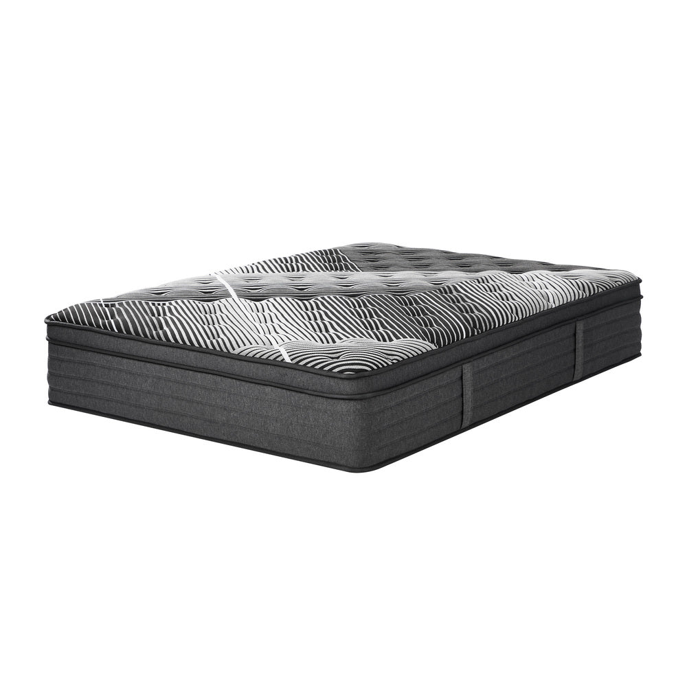 Bedra Queen Mattress 9 Zone Pocket Spring Foam Bamboo Euro Top 35cm-Mattress-PEROZ Accessories