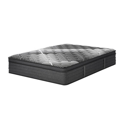 Bedra Queen Mattress 9 Zone Pocket Spring Foam Bamboo Euro Top 35cm-Mattress-PEROZ Accessories