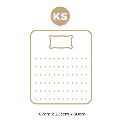 Bedra King Single Mattress Pocket Spring Cool Gel Foam Medium Firm-Mattress-PEROZ Accessories