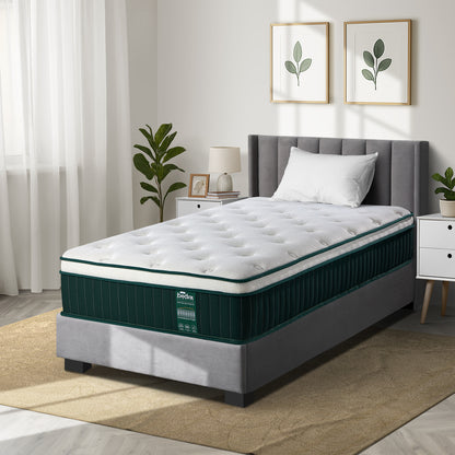 Bedra Single Mattress 5 Zone Pocket Spring Cool Gel Foam Medium Firm-Mattress-PEROZ Accessories