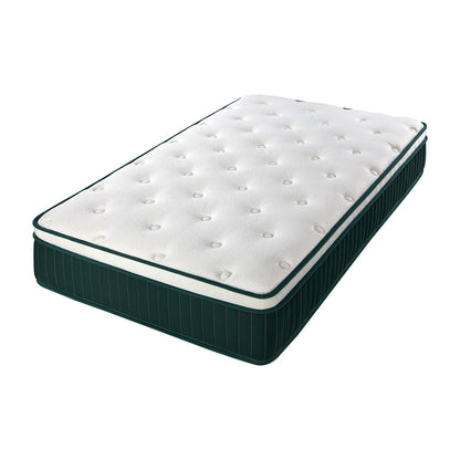 Bedra Single Mattress 5 Zone Pocket Spring Cool Gel Foam Medium Firm-Mattress-PEROZ Accessories