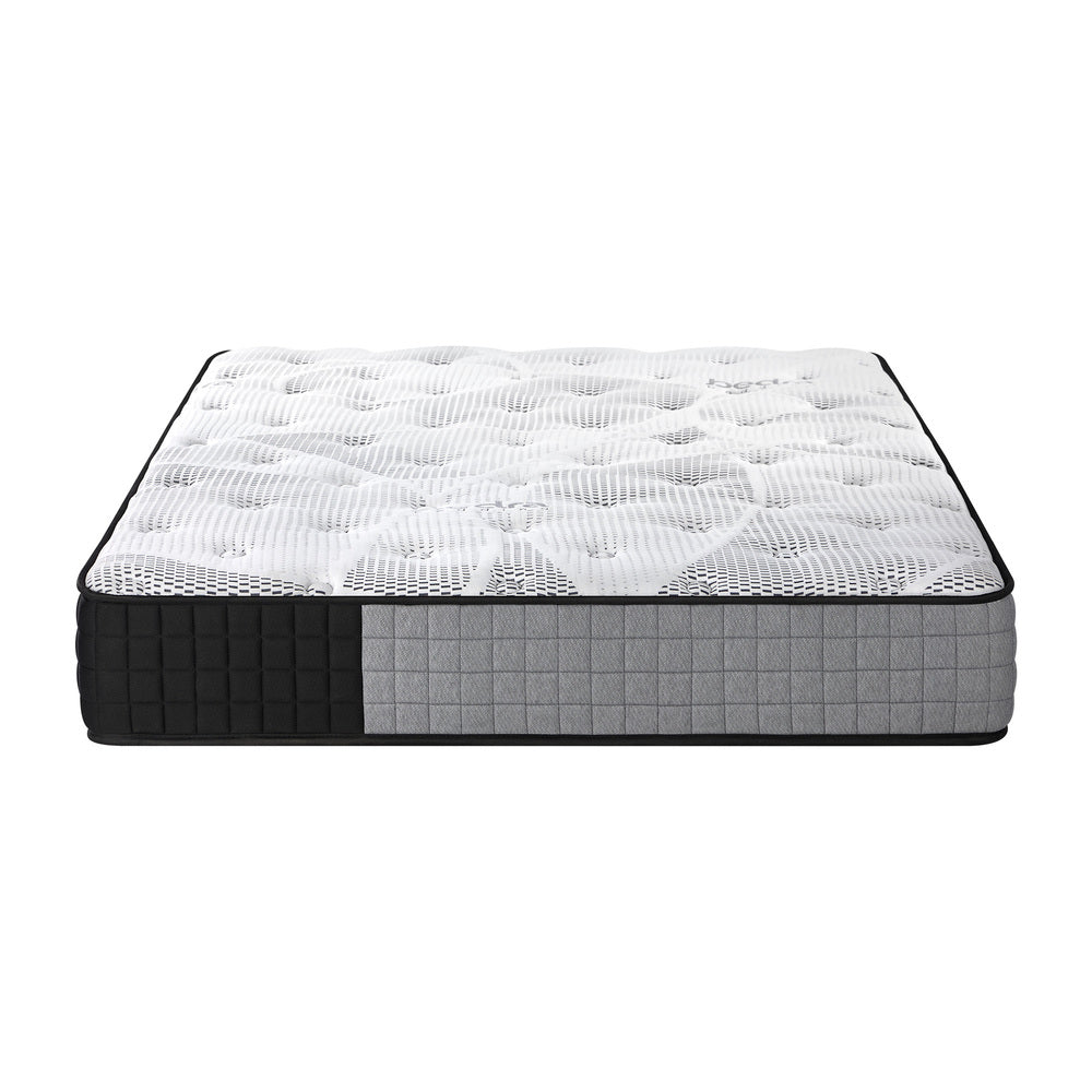 Bedra Double Mattress Tight Top Foam Pocketed Springs 24cm-Mattress-PEROZ Accessories