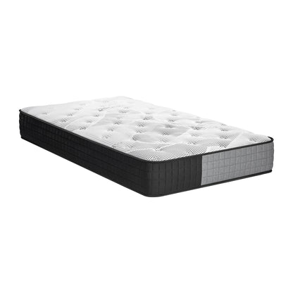 Bedra King Single Mattress Tight Top Foam Pocketed Springs 24cm-Mattress-PEROZ Accessories