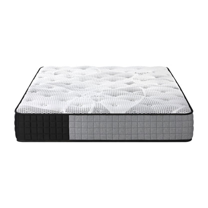 Bedra Queen Mattress Tight Top Foam Pocketed Springs 24cm-Mattress-PEROZ Accessories