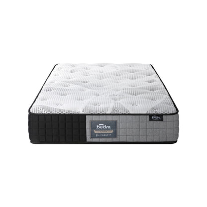 Bedra Single Mattress Tight Top Foam Pocketed Springs 24cm-Mattress-PEROZ Accessories