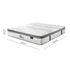 Double Mattress Euro Top Bed Mattress Pocket Spring Medium Firm 34cm 7Zone Bedra-Mattresses-PEROZ Accessories