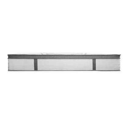 Queen Mattress Euro Top Bed Mattress Pocket Spring Medium Firm 34cm 7 Zone Bedra-Mattresses-PEROZ Accessories