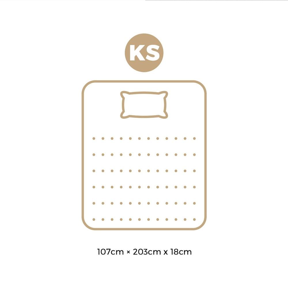 Bedra King Single Mattress Breathable Luxury Bonnell Spring Foam Medium 18cm-Mattresses-PEROZ Accessories